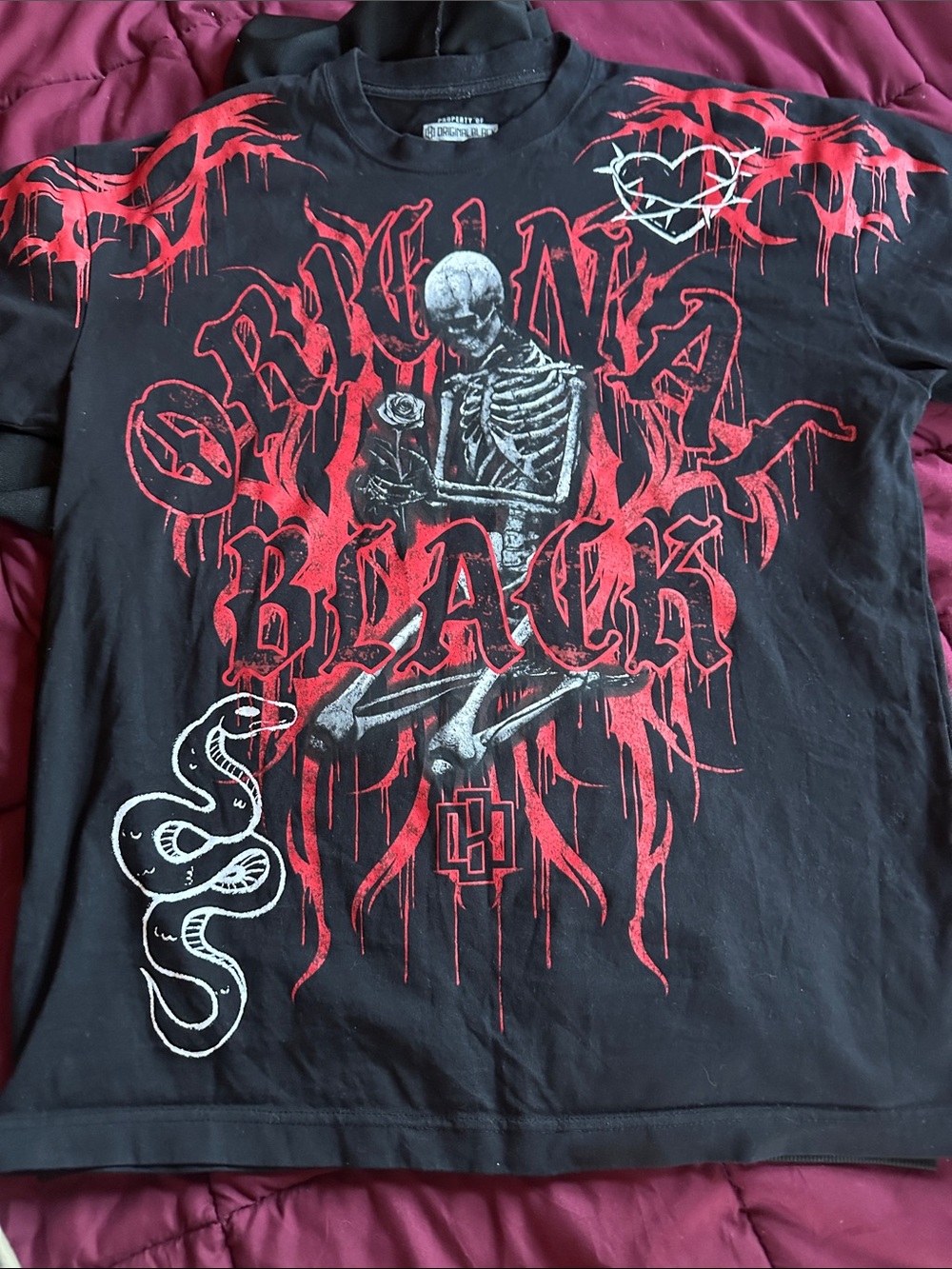 Black & Red Graphic Men’s Tee